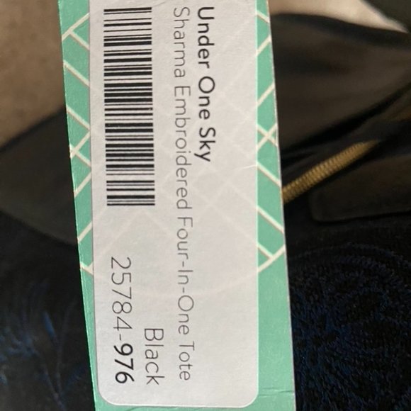 UNDER ONE SKY Sharma Embroidered Four-In-One Tote - Picture 5 of 6